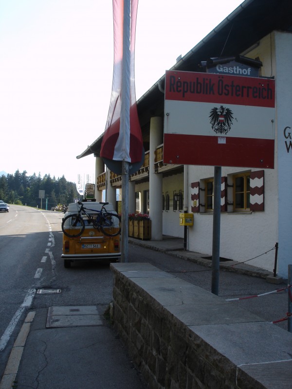 Grenze zu Österreich im Kleinwalsertal