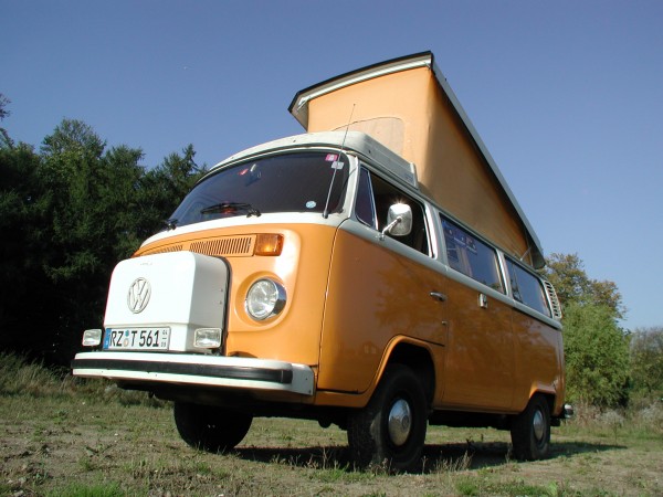 VW T2b Westfalia Helsinki beim Bullifotoshooting 2002